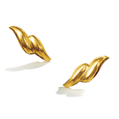 Belperron-Jewelry-Double-Wave-Earclips-Virgin-Gold